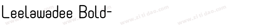 Leelawadee Bold字体转换